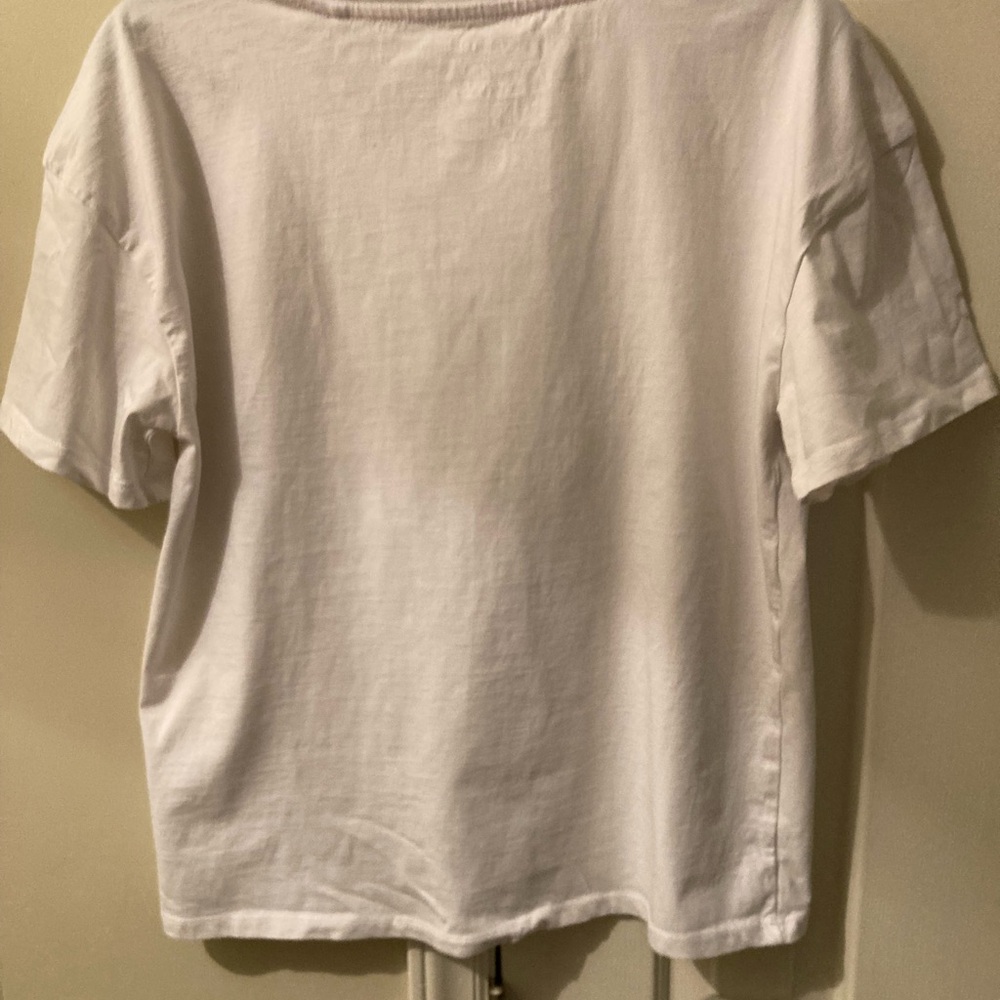 White "BRIDE" Embroidered Short Sleeve Tee - Picture 6 of 6